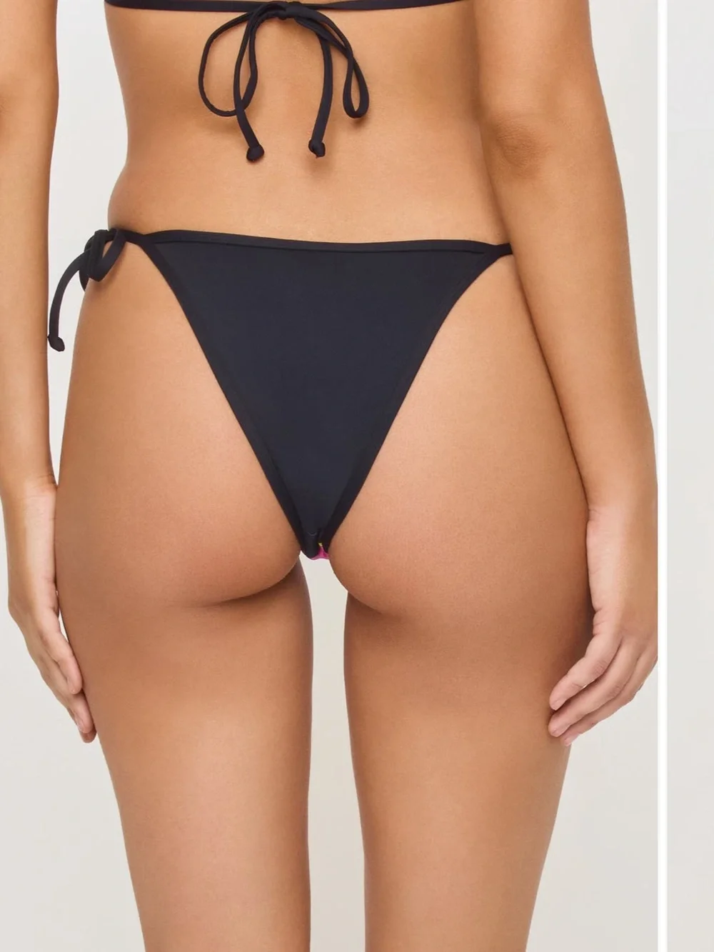 Levy Bikini Bottom in After Midnight Hibiscus LSPACE Purple Pink Black M NWT